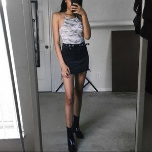 Camo halter bodysuit